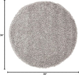 Alfombra redonda de pelo largo 3' - Modelo SG151