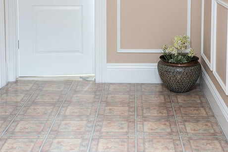 Azulejo de vinilo Nexus de 12X12 rosa española