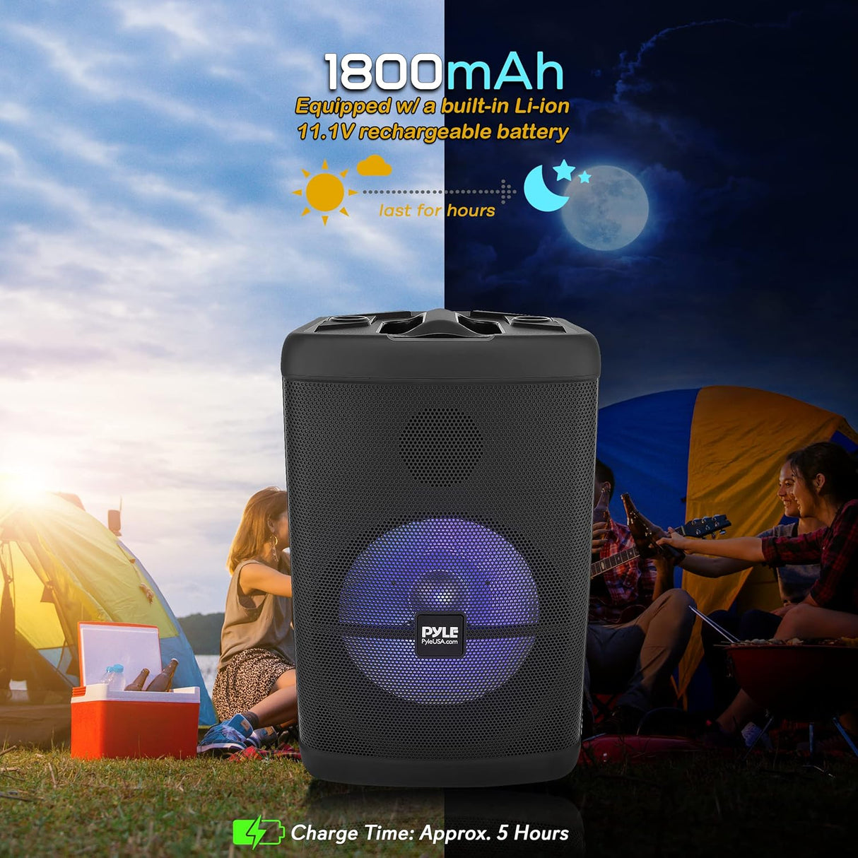 Altavoz portátil Bluetooth PA de 500 W PYLE-PRO