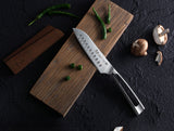 Juego de cuchillos y funda de madera