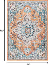 Alfombra Área SAFAVIEH Madison, Diseño Medallón Distressed, MAD473P