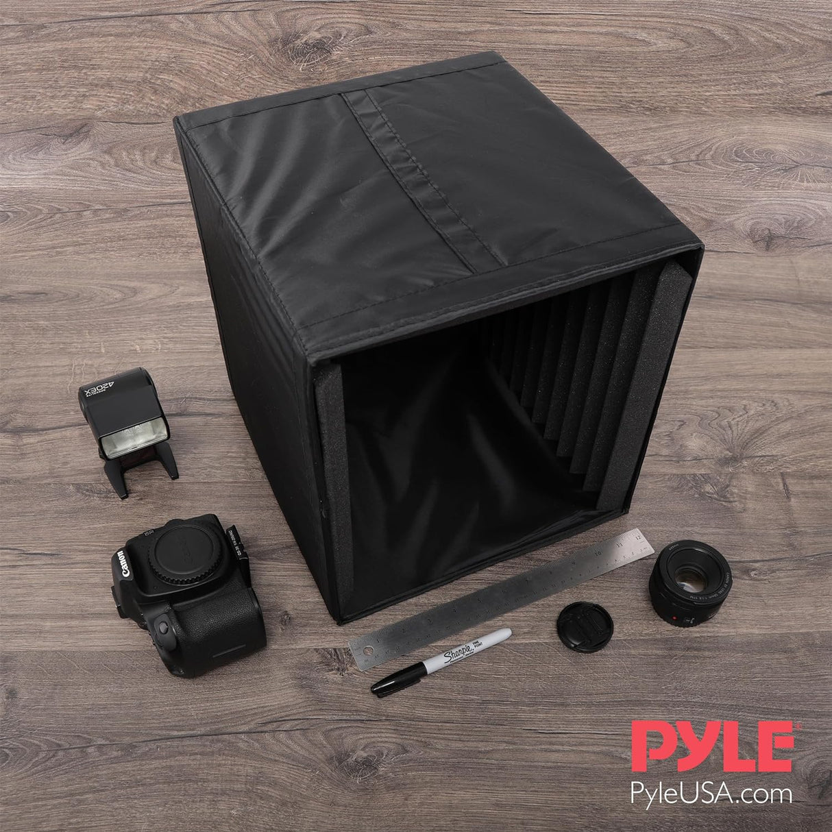 Caja de Aislamiento Acústico Pyle - Espuma para Micrófono