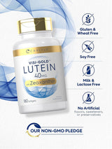 Suplemento Luteína y Zeaxantina Carlyle 40mg Visi-Gold 180 caps