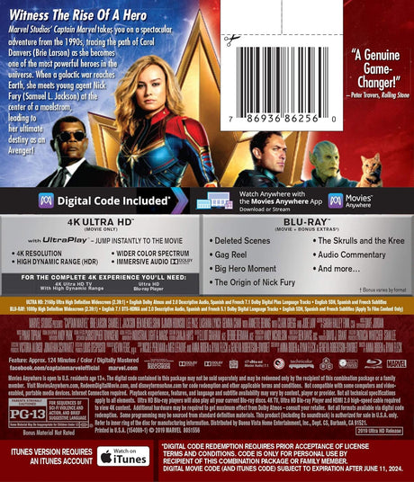 CAPTAIN MARVEL [4K UHD]