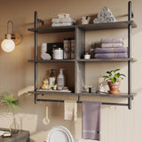 Estanterías Flotantes Bestier de 3 Niveles para Cocina 41.5