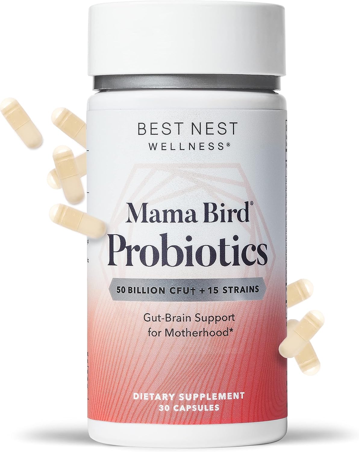 Suplemento Probióticos Mama Bird, 50 mil millones de CFU  15