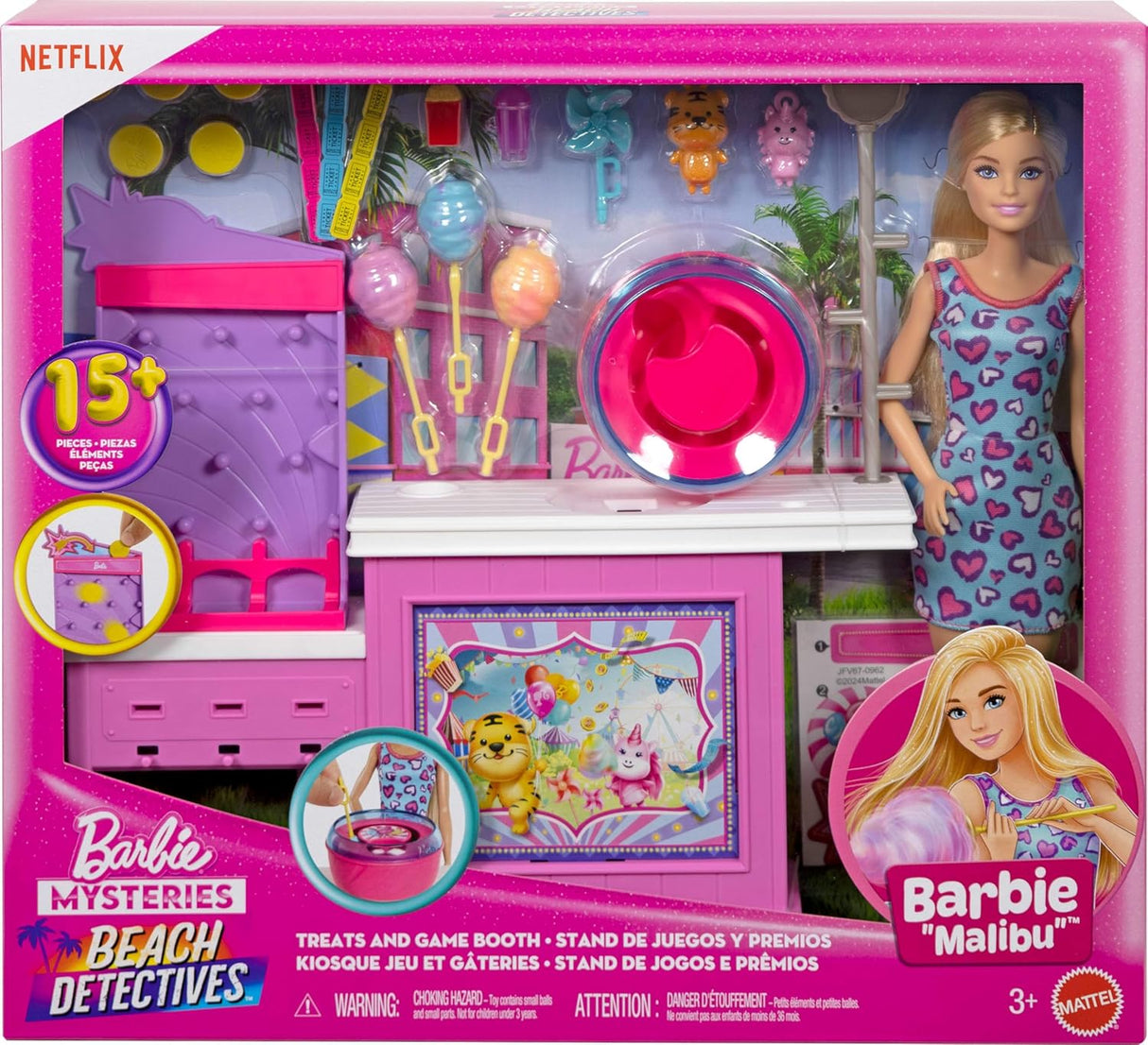 Barbie Mysteries: Detectives en la Playa Set con 20 Accesorios