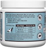 Vitaminas y suplementos para perros Sabor a pato y batata