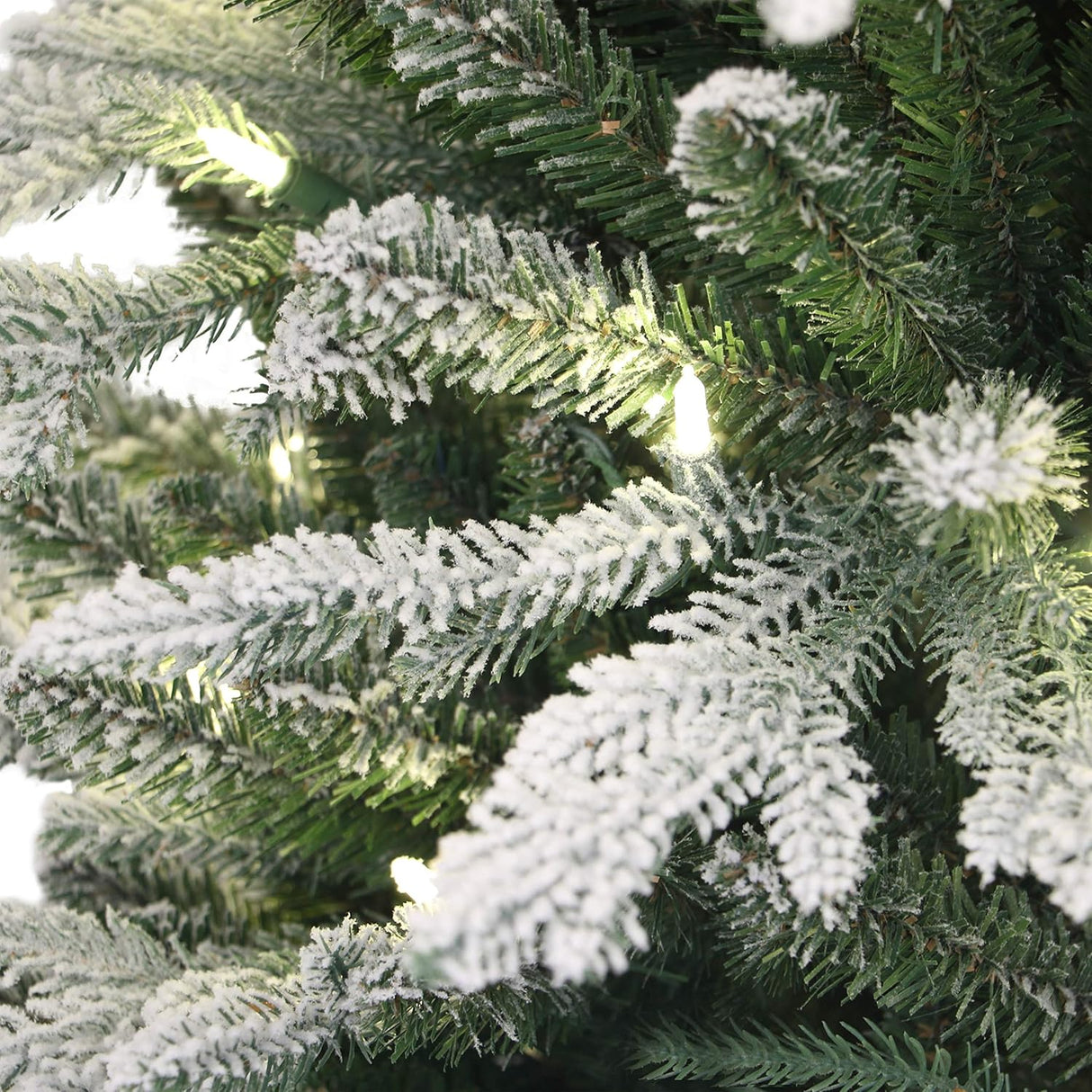 Árbol de Navidad artificial Puleo, Flocked, Pino Ártico, 301-PTO9760-60LW120