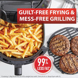 Freidora de aire y parrilla T-fal, 5.9 qt, 8 programas, XXL