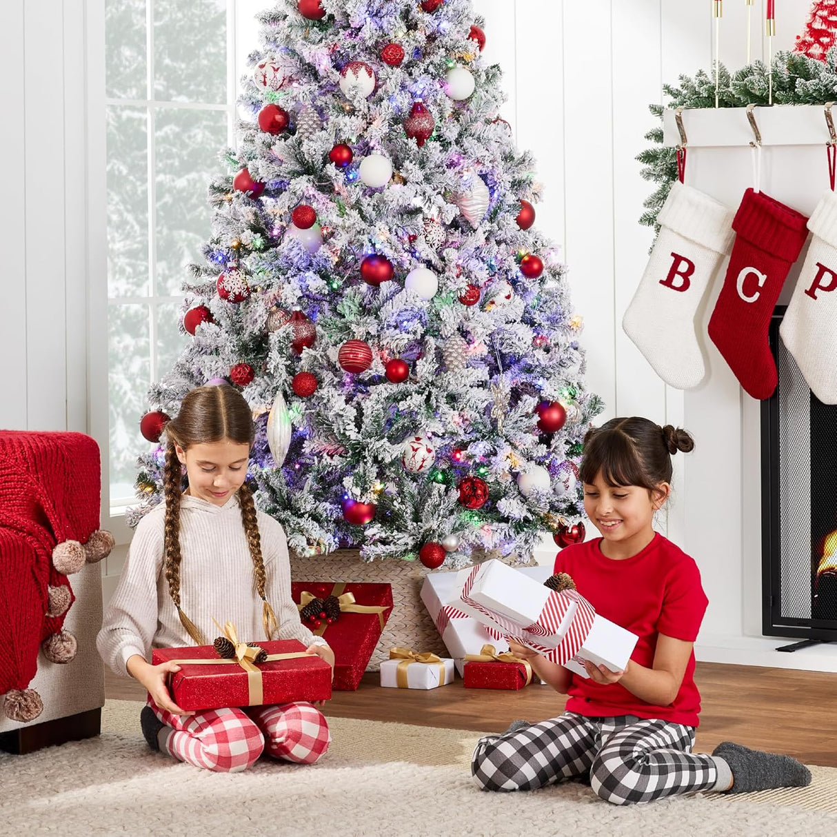 Árbol de Navidad Artificial 6ft Best Choice Products, Pre-iluminado