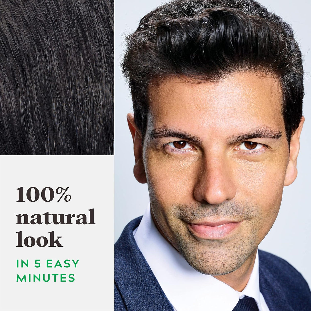 Tinte de cabello para hombre con queratina y vitamina E