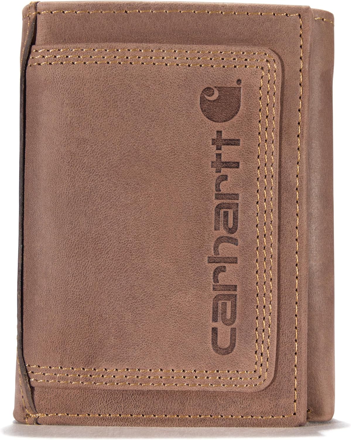 Cartera de cuero Carhartt, resistente y triple costura, varios estilos