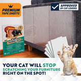 Cinta adhesiva anti arañazos para gatos paquete de 8