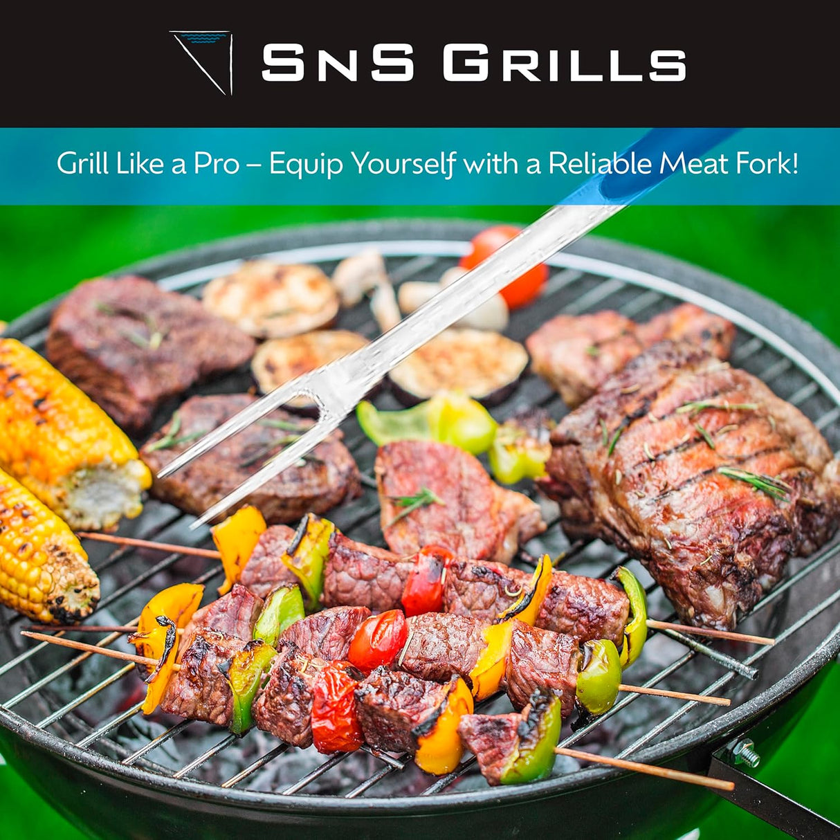 Set de Herramientas de Parrilla SnS Grills - Acero Inoxidable