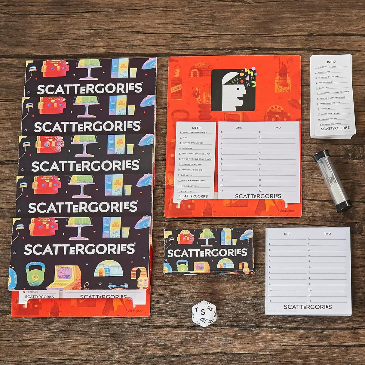 Juego de Scattergories de Hasbro, para 2+ jugadores, clásico