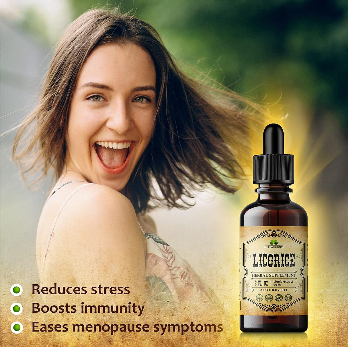 Extracto de Raíz de Regaliz - Glycyrrhiza Glabra - 2 Fl Oz