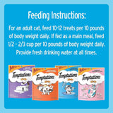 Paquete variado de mezcla de sorpresas para gatos, sabores lácteos, atún, camarones y pavo.
