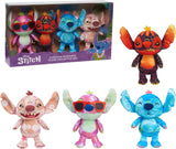 4 mini Peluches de coleccionista de Stitch en felpa
