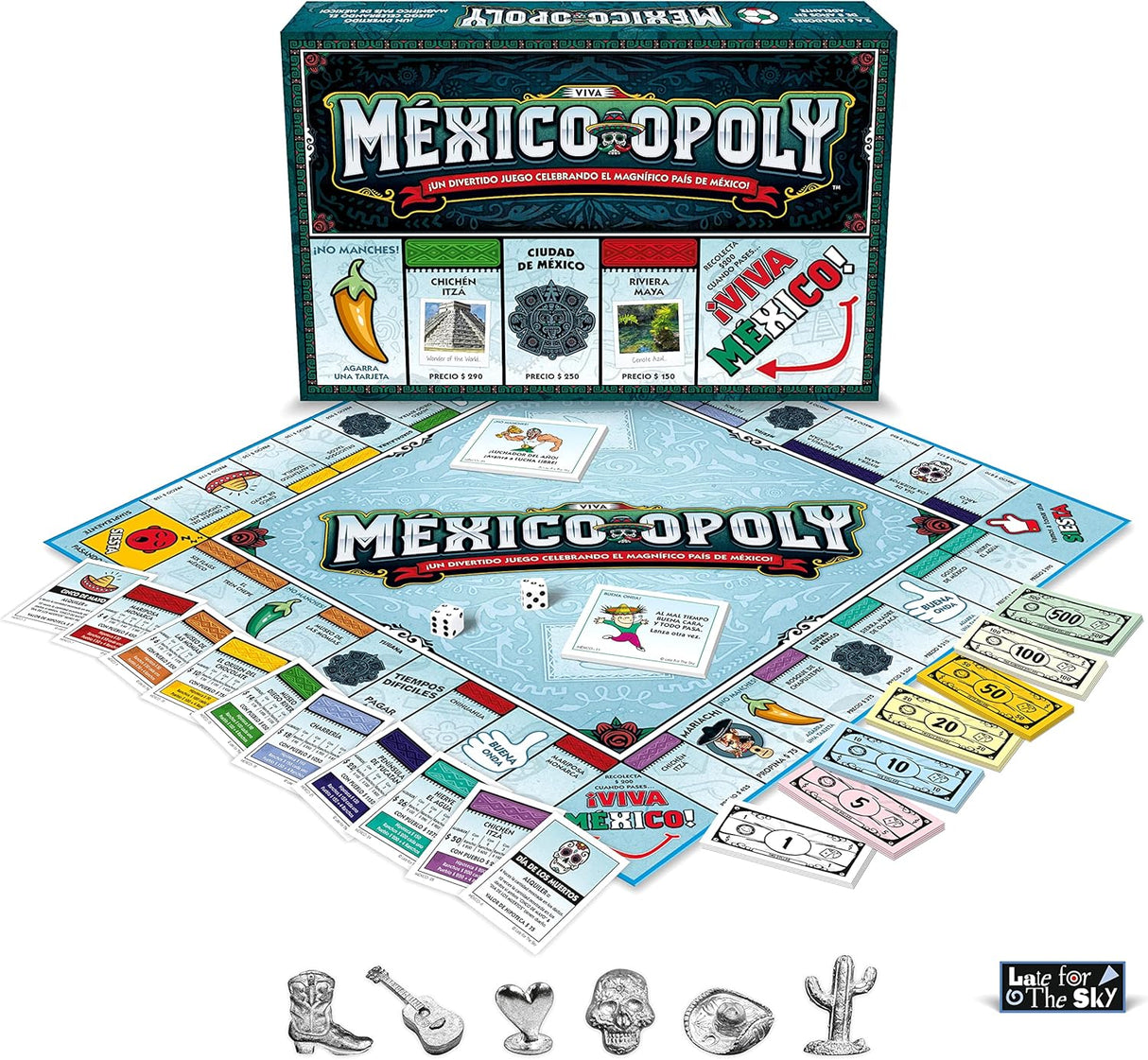 Juego de Mesa México-opoly Late for the Sky Edición Especial