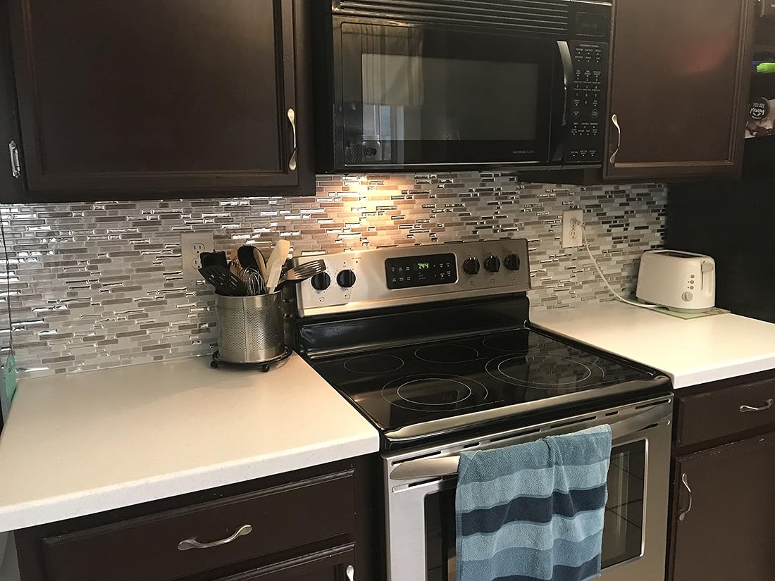 Azulejo de pared antiadherente  pelar y pegar en guijarro