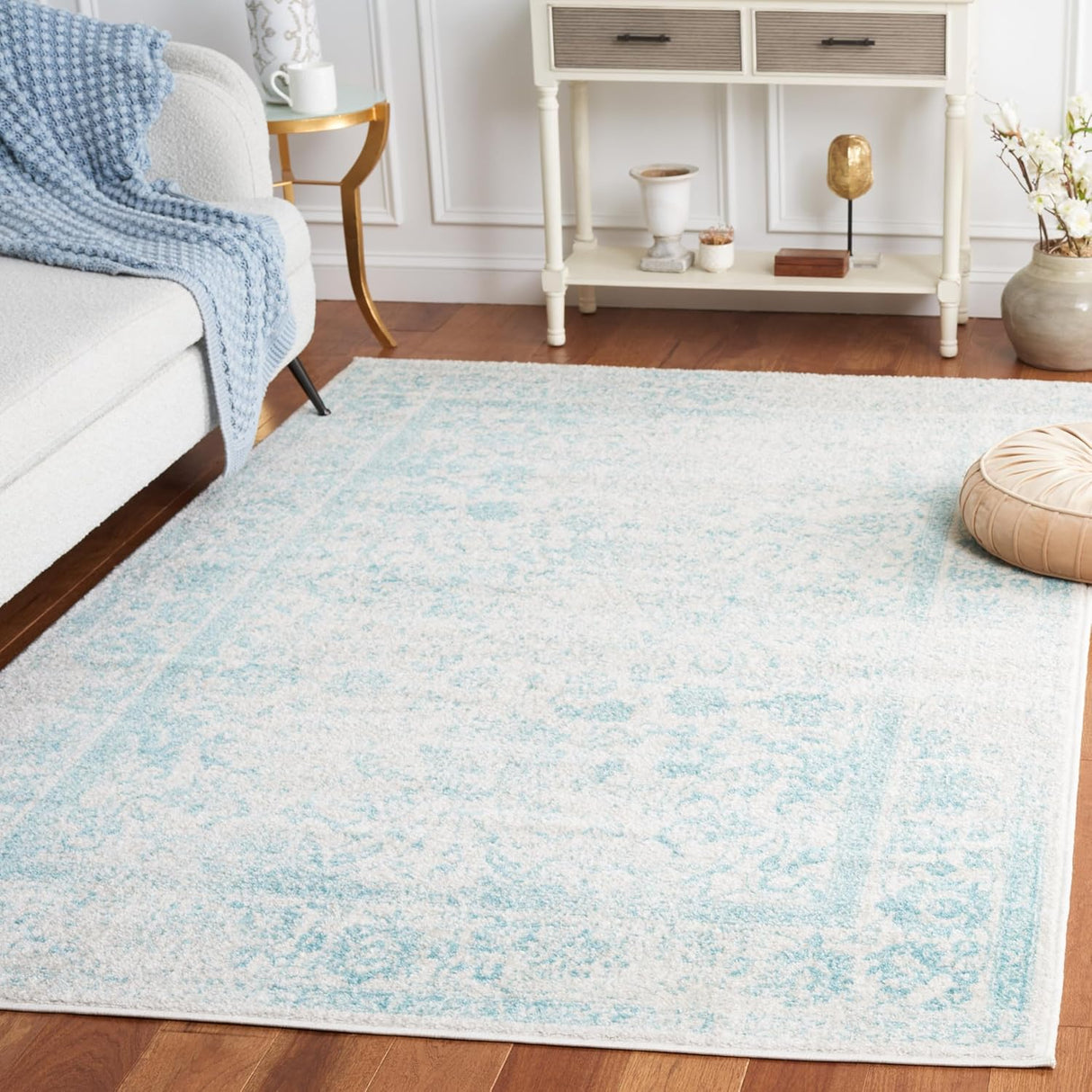 Alfombra de área, diseño oriental, fácil cuidado, modelo ADR109L