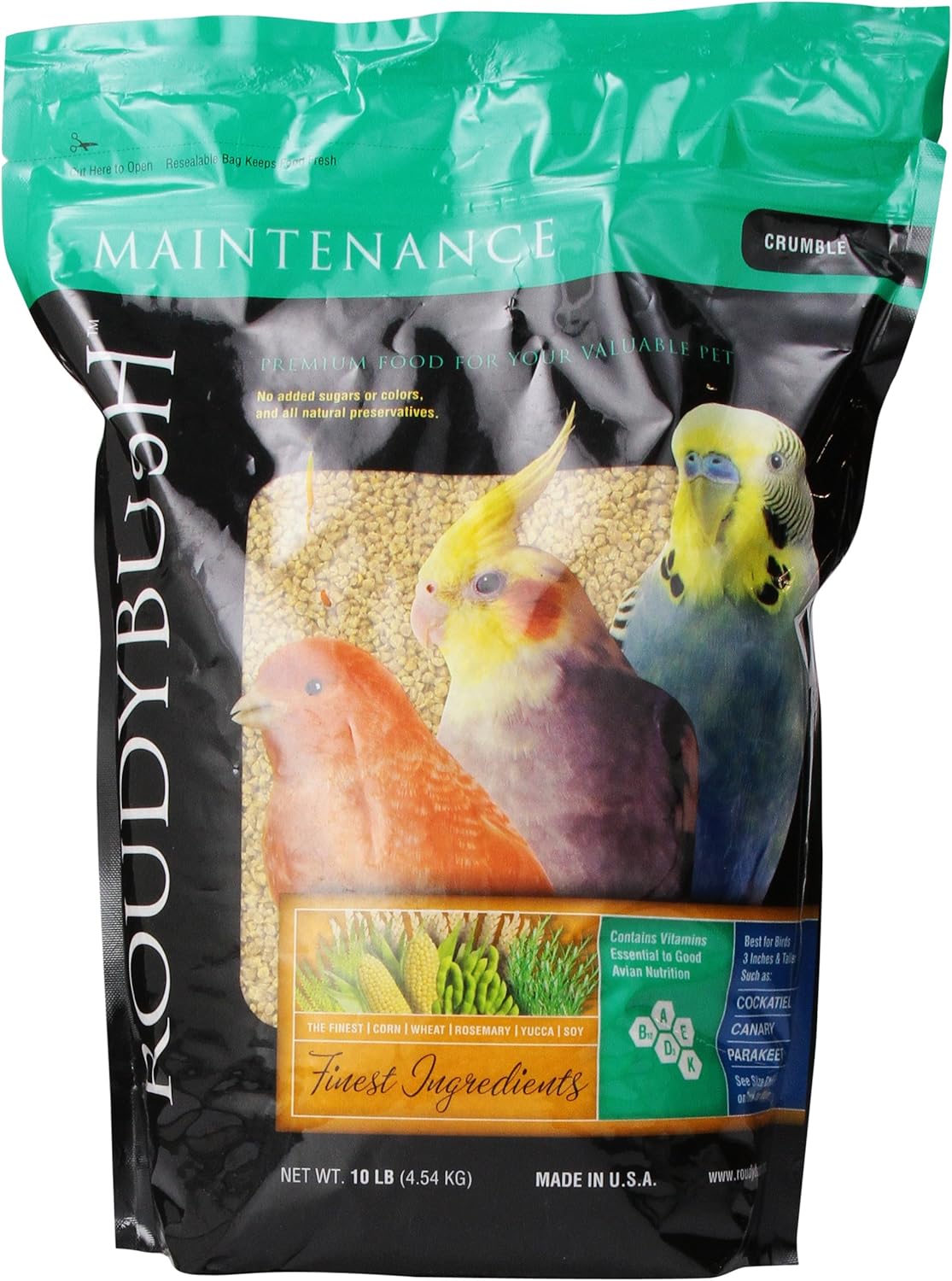 RoudyBush Alimento para pájaros de mantenimiento diario