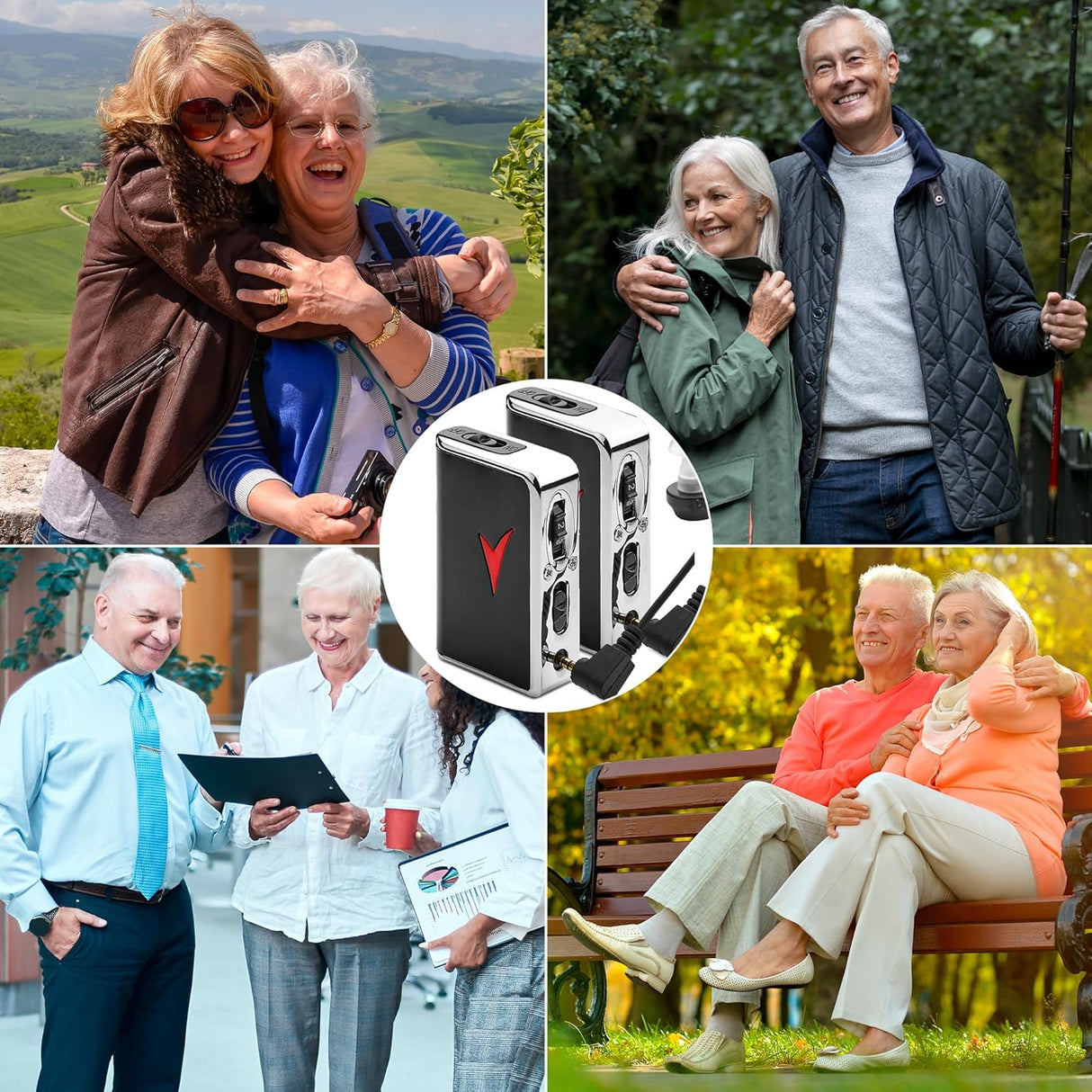 Amplificadores de Sonido Personales - 50dB, Alcance de 100 Pies