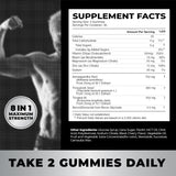 Suplemento de Testosterona para Hombres Test Boost Max 60 Gummies