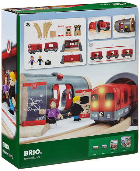 Conjunto ferroviario Brio Metro