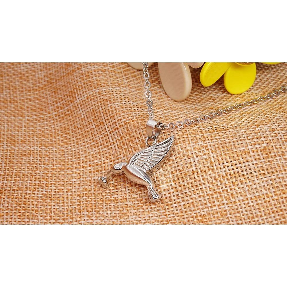 Collar de urna de Colibri de acero inoxidable, cremación