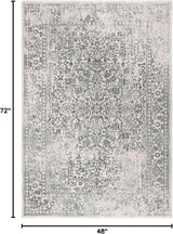 Alfombra Oriental Desgastada 4' x 6' EVK256F