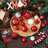 Juego de 87 Esferas de Navidad Shatterproof, Decoración Festiva