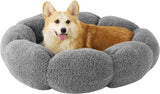 Cama grande calmante para perros antideslizantes de flores