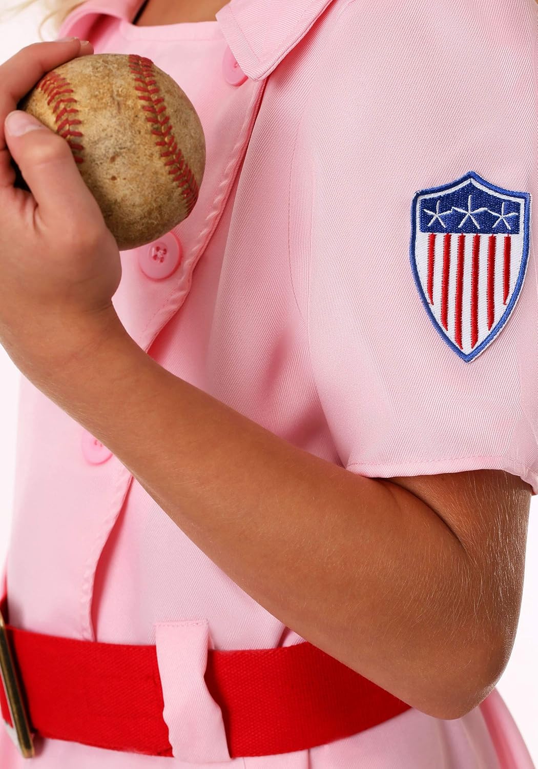 Disfraz de liga de beisbol de su propio Dottie para niñas