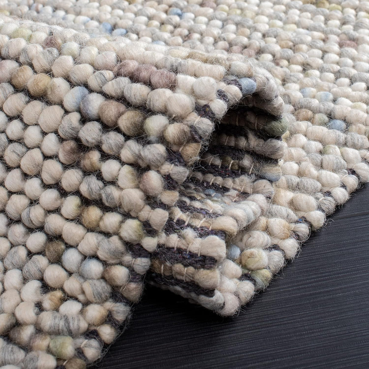 Alfombra de lana hecha a mano, ideal para áreas de alto tráfico (NAT620D)