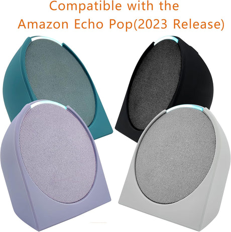 Funda de Silicona para Amazon Echo Pop, Protección 360°, 2023