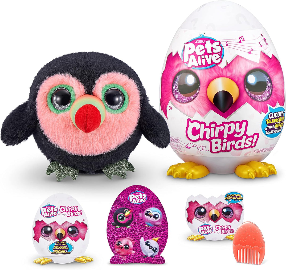 Huevo sorpresa gigante (tucan) habla, incluye accesorios