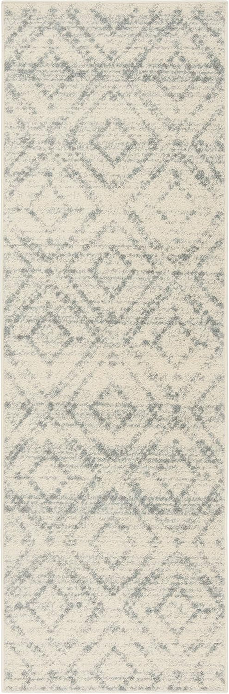 Alfombra Runner Moderna Diseño Diamante, Ideal para Áreas de Tráfico (ADR131T)
