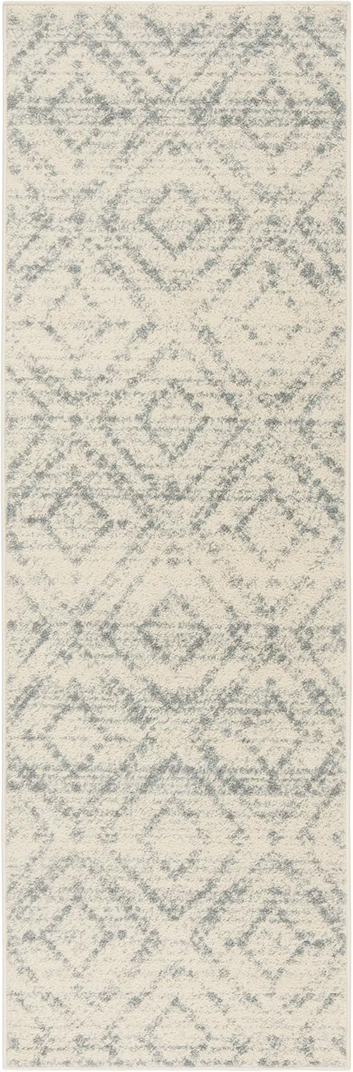 Alfombra Runner Moderna con Diseño de Diamantes - ADR131T