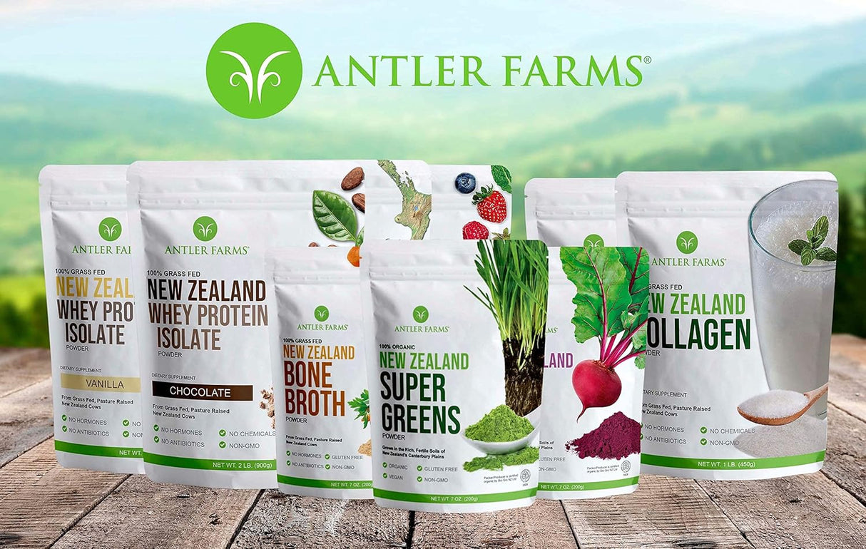 Proteína de suero de leche pura, Antler Farms, 2 lbs