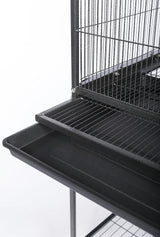 Jaula de hierro forjado con soporte color negro Hammertone