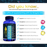 CoQ10 Orgánico con Aceite de Oliva 100mg 60 cápsulas