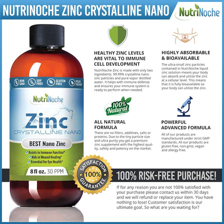 Suplemento de zinc líquido cristalino puro 30 PPM