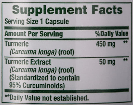 Suplementos Alimenticios Tapas de cúrcuma curcumina