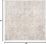 Alfombra de área, diseño oriental, fácil cuidado, modelo EVK256E-3SQ