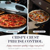 Horno Eléctrico para Pizza, 12 Pulgadas, Cerámica Premium