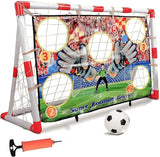Red de práctica de tiro de fútbol portátil Red de portería de entrenamiento de fútbol para niños niños interior al aire libre plegable portería de fútbol