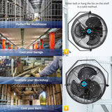 Ventilador Industrial Tornado 12 Alta Velocidad IPX4 TEAO 3 Velocidades