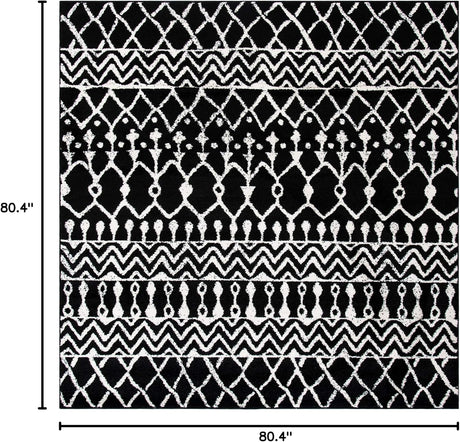 Alfombra Cuadrada Tulum, Diseño Boho Marroquí, Modelo TUL270Z